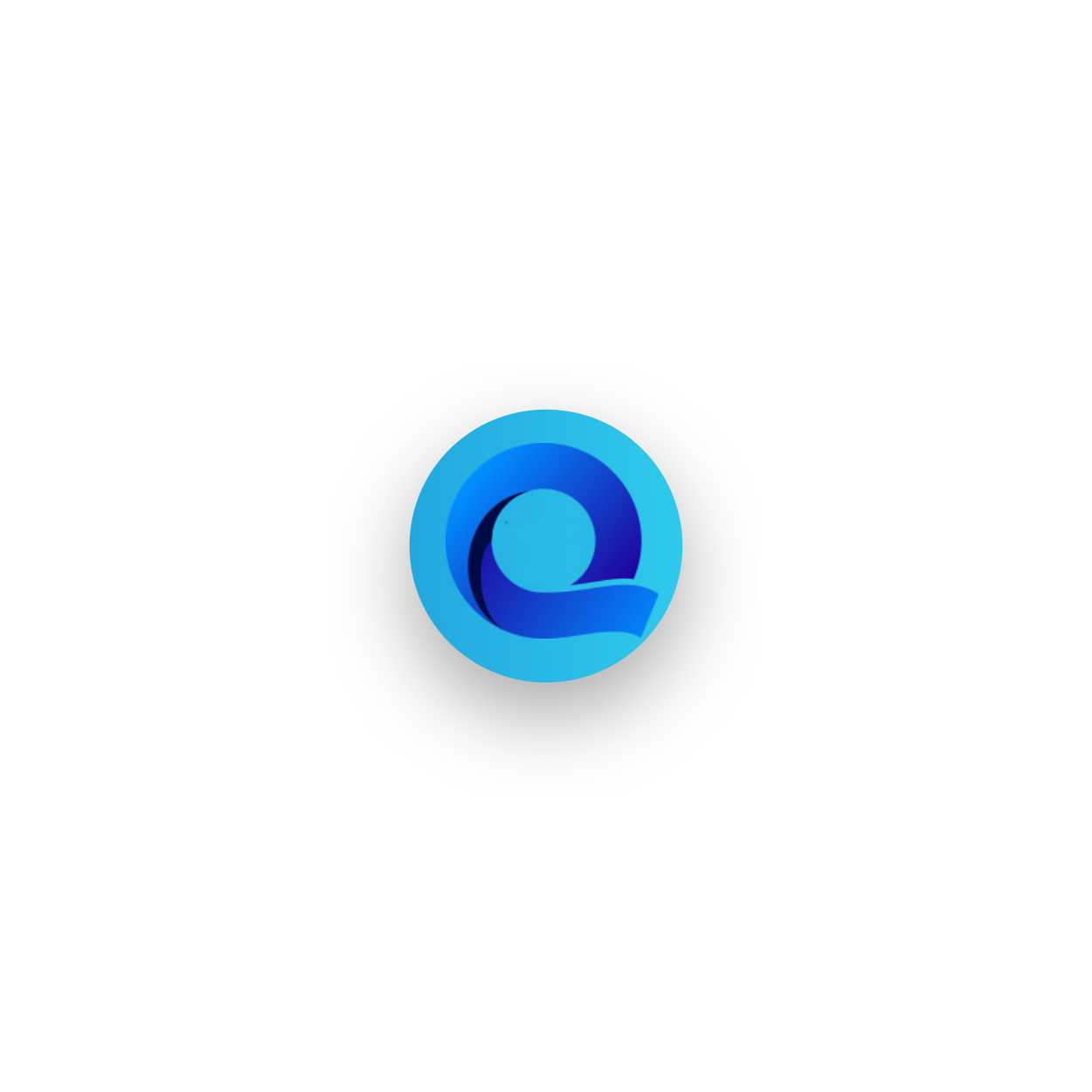  logo on blue background